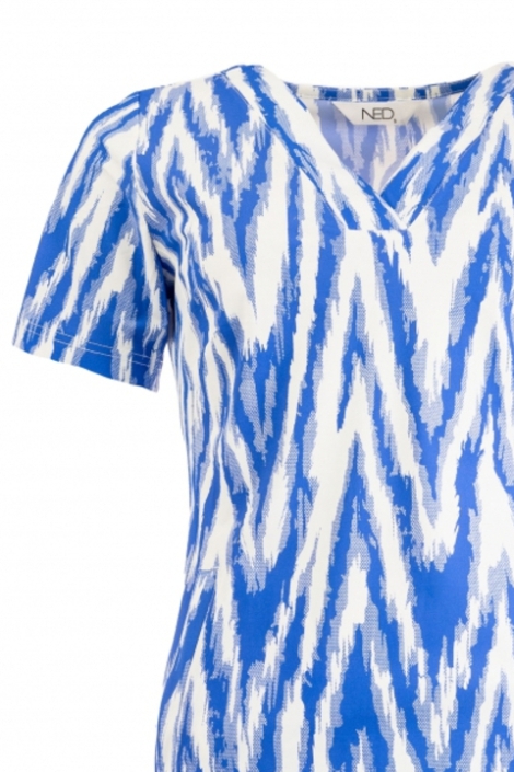 NED simo 1/2 ss optical white zigzag